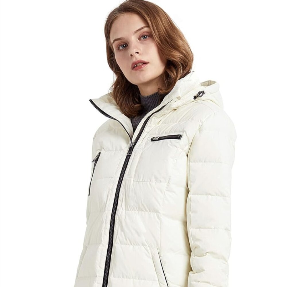 Orolay Women Down Jacket (White, M, NEW!!)